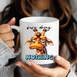 Caneca Presente de Humor de Girafa Hilário para Amantes d
