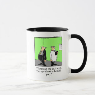 Caneca Presente de Humor de Mug no Olho