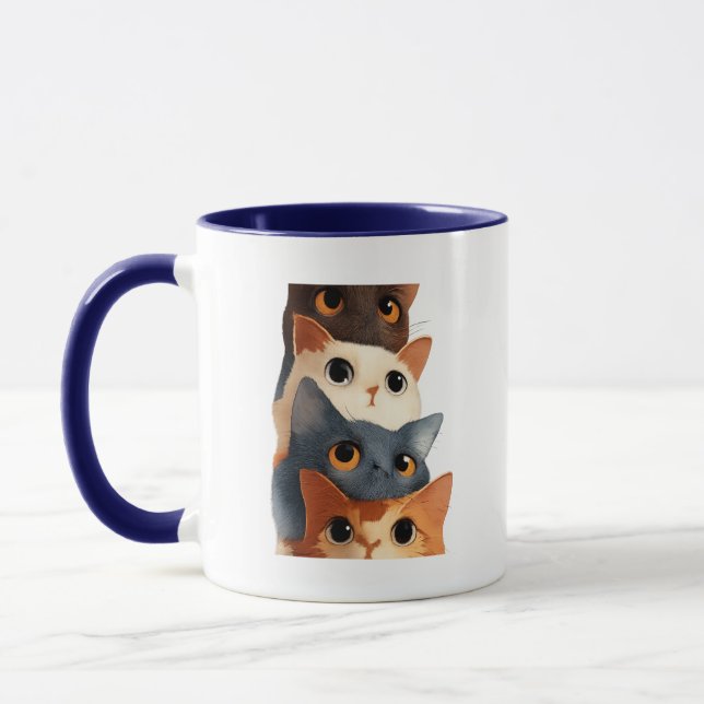 Caneca Presente de Ilustração de Animal Engraçado (Esquerda)