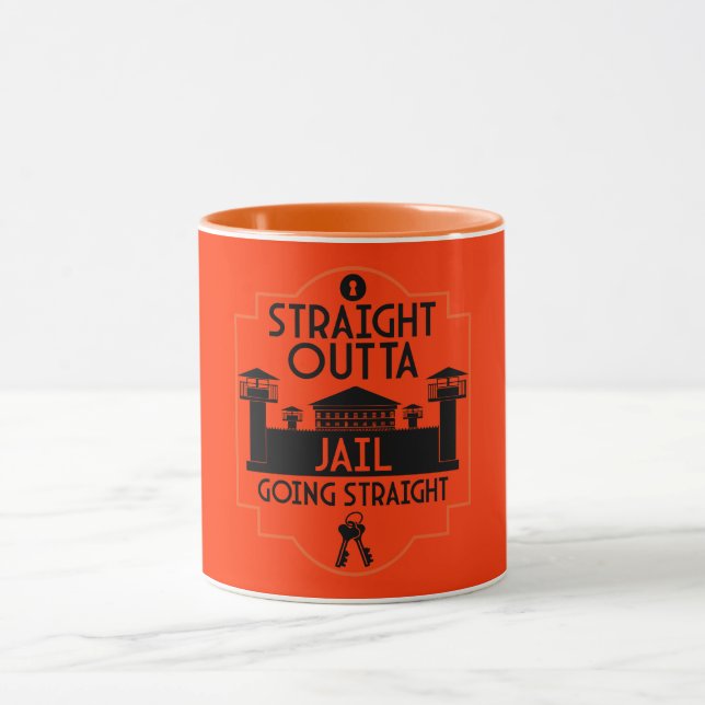 Caneca Presente de libertação fora da prisão (Centro)