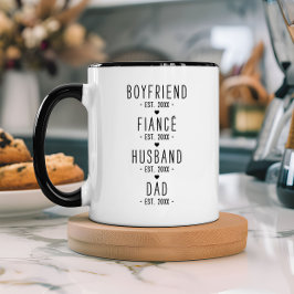 Caneca Presente de marcos personalizados de Pai