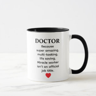 Caneca Presente de médico futuro médico médica olho engra