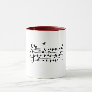 Caneca Presente de Música Personalizada para Chá de Bebê