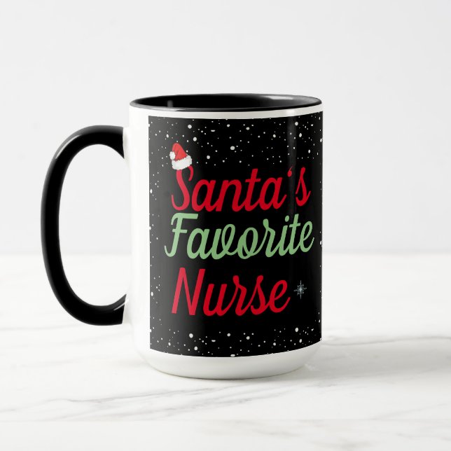 Caneca Presente de Natal de Apreciação da Enfermeira Mamã (Esquerda)