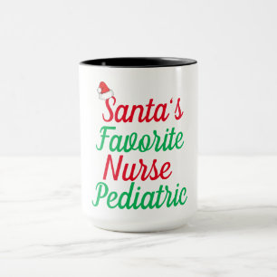 Caneca Presente de Natal de Apreciação da Mãe Enfermeira 