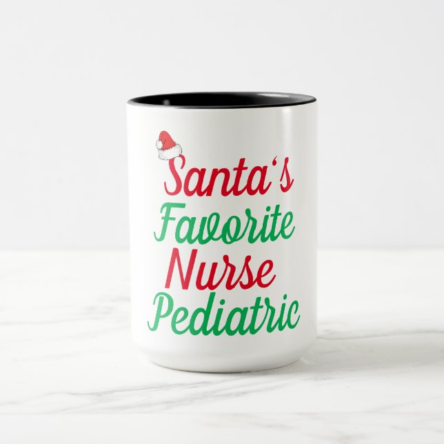 Caneca Presente de Natal de Apreciação da Mãe Enfermeira  (Centro)