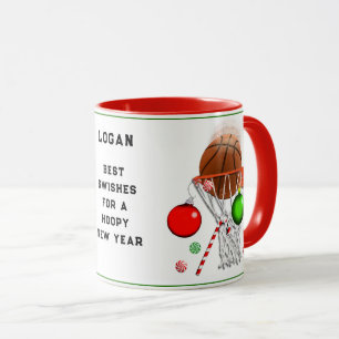 Caneca Presente de Natal de Basquetebol