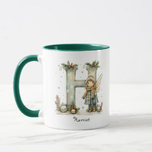 Caneca Presente de Natal de Fada Fácil Personalizada