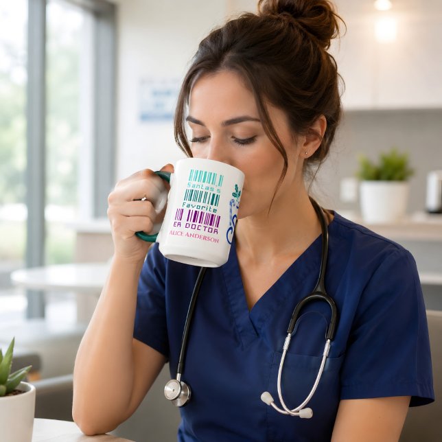 Caneca Presente de Natal de Médico de UR Personalizado pa (Criador carregado)