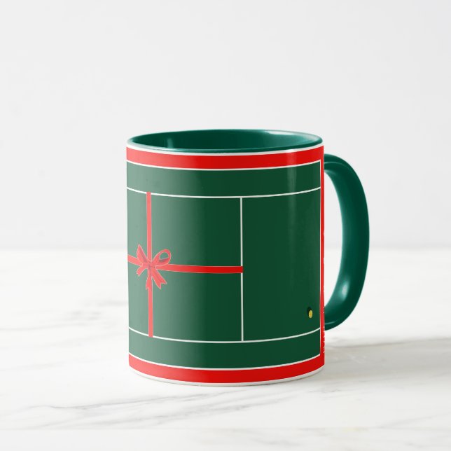Caneca Presente de Natal de Tênis (Frente Esquerda)
