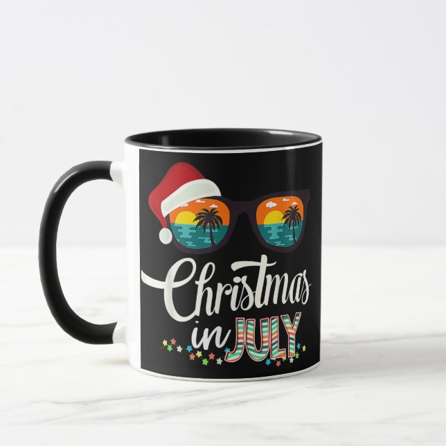 Caneca Presente de Natal em Julho Óculos de Sol com Chapé (Esquerda)