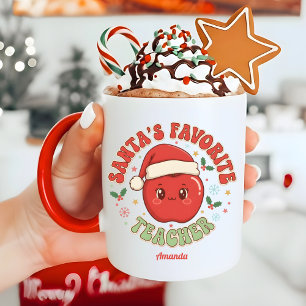 Caneca Presente de Natal engraçado do professor favorito 