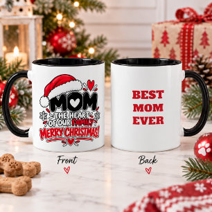 Caneca Presente de Natal engraçado para a mamãe da famíli
