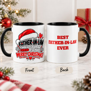 Caneca Presente de Natal engraçado para sogro Férias em f