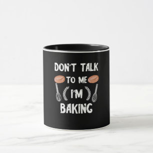 Caneca Presente de padeiro engraçado Não fale comigo