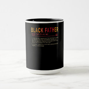 Caneca Presente de pai   Definição Pai Black Padre Gift
