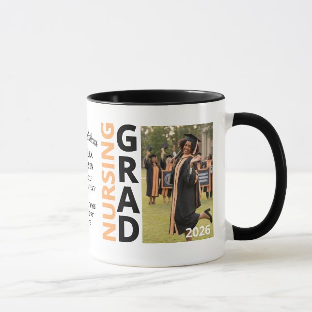 Caneca Presente de Pós-Graduação em Enfermagem 2026 Foto  (Direita)