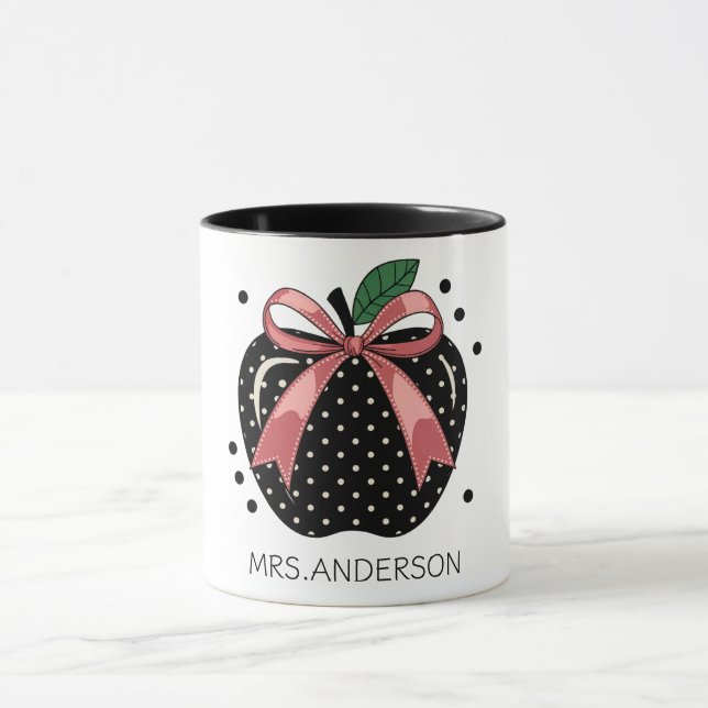 Caneca Presente de Professora Maçã Coquete (Centro)