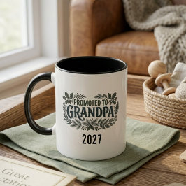 Caneca Presente de Revelação de Novo Bebê para Avô
