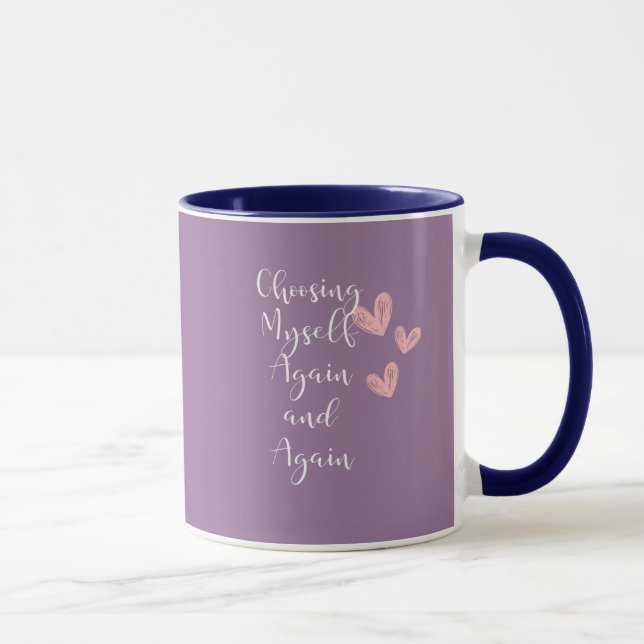 Caneca Presente de Saúde Mental Amor Próprio Presente Est (Direita)