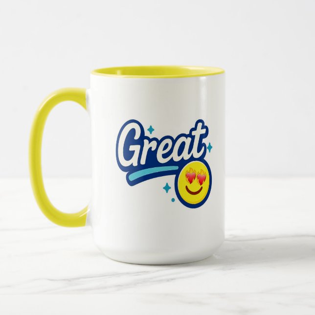 Caneca presente de sorriso de excelente (Esquerda)