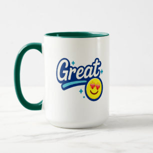 Caneca presente de sorriso de excelente