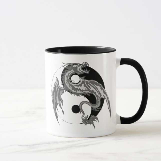 Caneca Presente de Yin Yang do dragão (Direita)