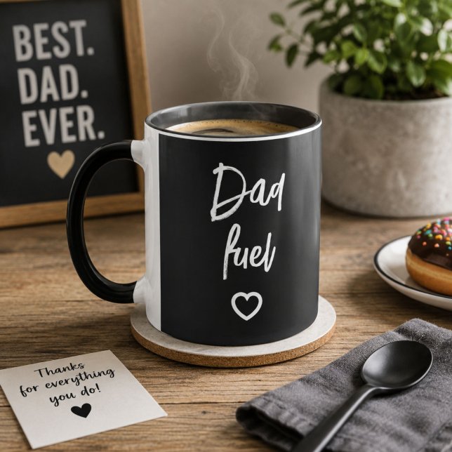 Caneca Presente Divertido e Minimalista para o Pai (Criador carregado)
