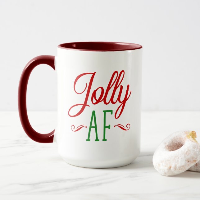 Caneca Presente Divertido Espíritos de Natal Alegre (Com Donut)
