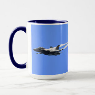 Caneca Presente do Designer de Jato de Força Aérea Supers