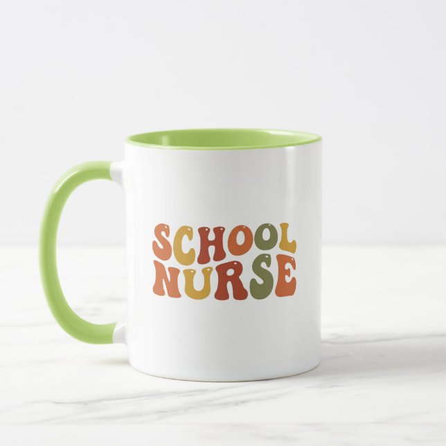 Caneca Presente do Dia da Enfermeira Escolar (Esquerda)