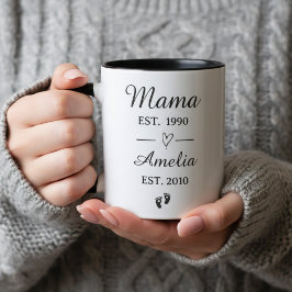 Caneca Presente do Dia das Mães com Nome Personalizado | 