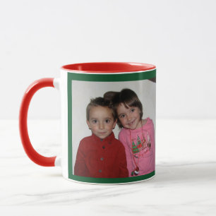 Caneca Presente do modelo NOME de Natal e FOTO