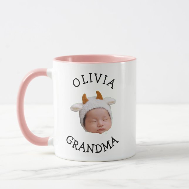 Caneca Presente do Papai com Rosto de Bebê Avó Aniversári (Esquerda)