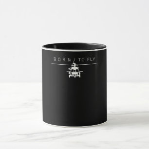 Caneca Presente do Piloto Helicóptero de Aviação Milit