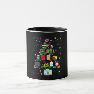 Caneca Presente do professor Árvore de Natal com relaçã