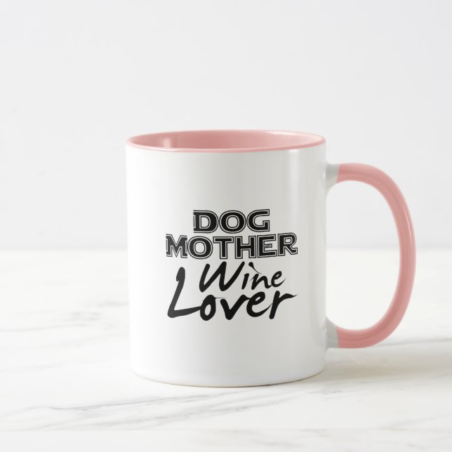 Caneca Presente engraçado da mamã do amante de vinho da (Direita)