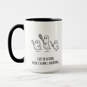 Caneca Presente Engraçado de Fantasma de Garota Má Mal-As