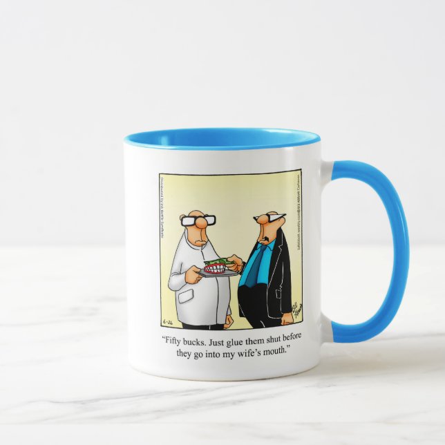 Caneca Presente engraçado de humor dentário (Direita)