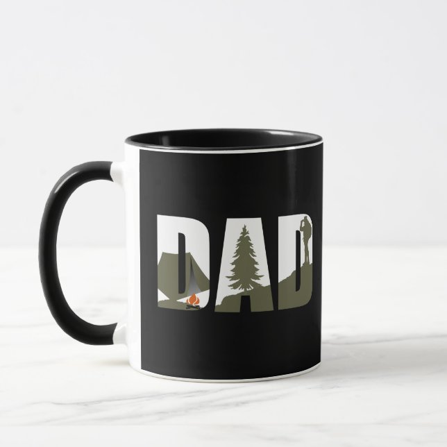 Caneca Presente engraçado do Dia dos Pais para acampament (Esquerda)