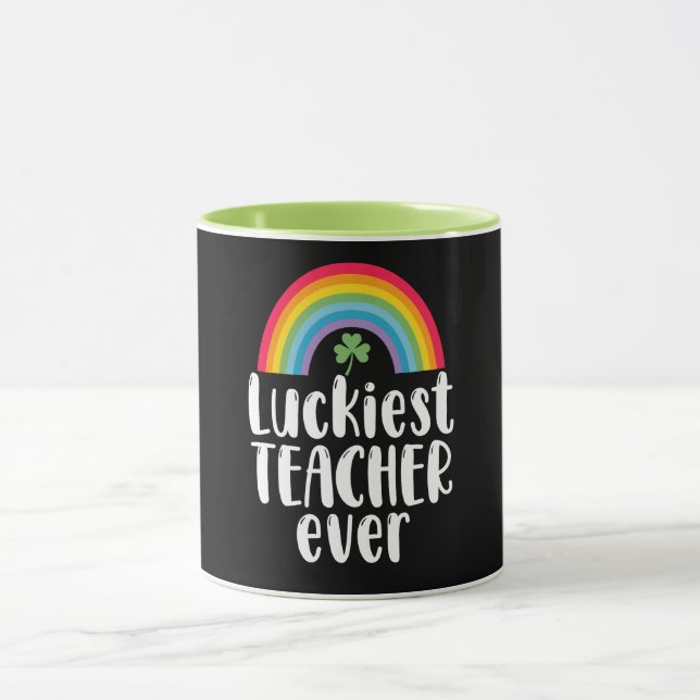 Caneca Presente Escolar Dia de São Patrício Professora Ma (Centro)