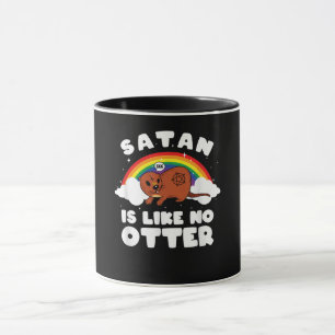 Caneca Presente Externo Satã Arco-Íris Satânica É Como S