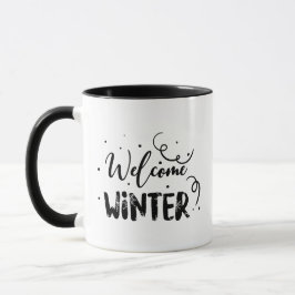 Caneca Presente Flocos de Neve Tempestuosos Inverno