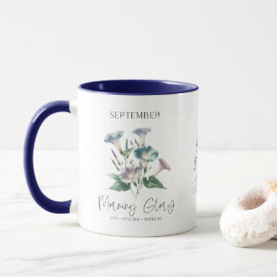 Caneca Presente Flor de Nascimento de Setembro Morning Gl