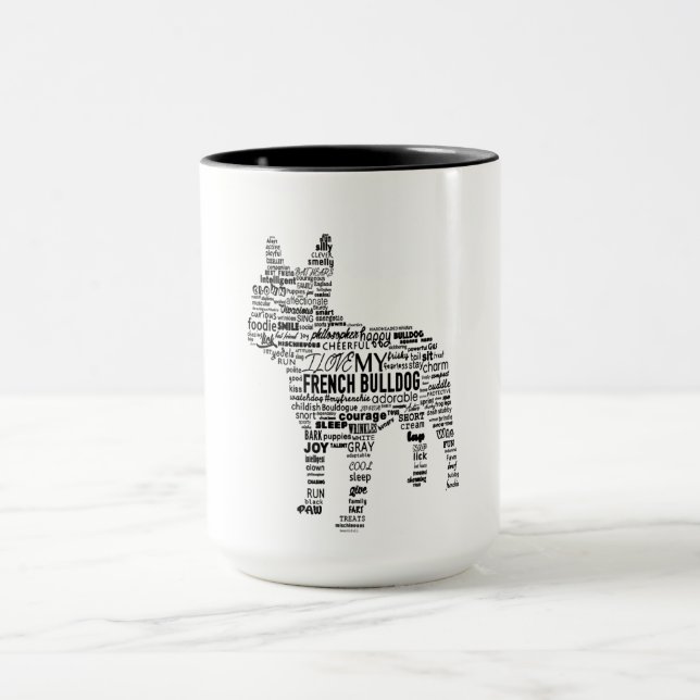 Caneca Presente Francês para Bulldog (Centro)