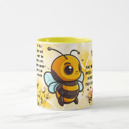 Caneca Presente Inspirador para Amantes de Abelhas e Mel 