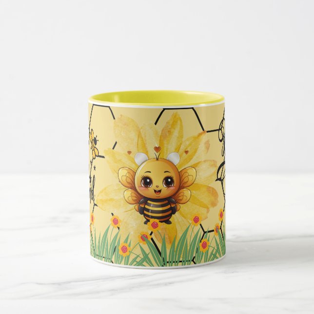 Caneca Presente Inspirador para Amantes de Abelhas e Mel  (Centro)