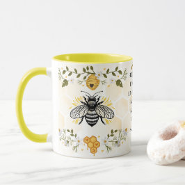 Caneca Presente Inspirador para Amantes de Abelhas e Mel 