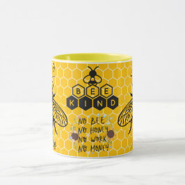 Caneca Presente Inspirador para Amantes de Abelhas e Mel 