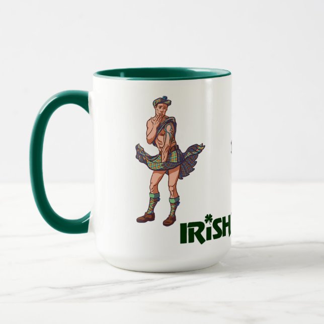 Caneca Presente irlandês Risque Kilt de Café (Esquerda)